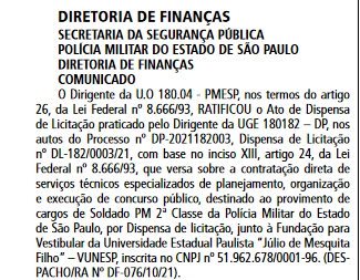 Concurso PM SP Vunesp será a banca do próximo edital para Soldado