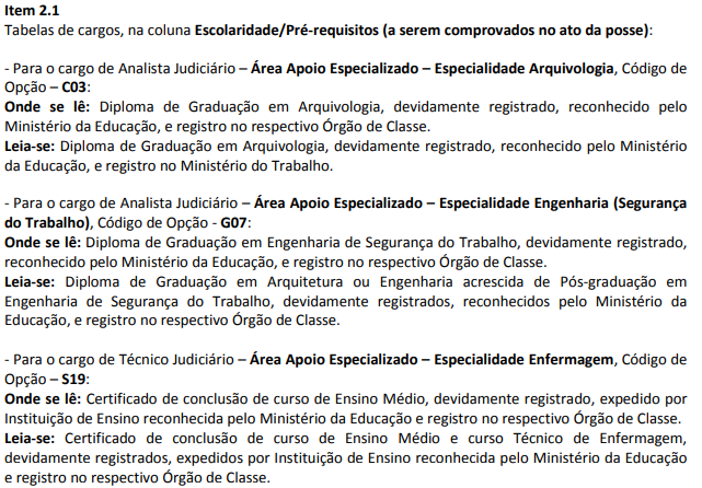 Concurso TRT BA TRT 5 edital retificado confira as alterações