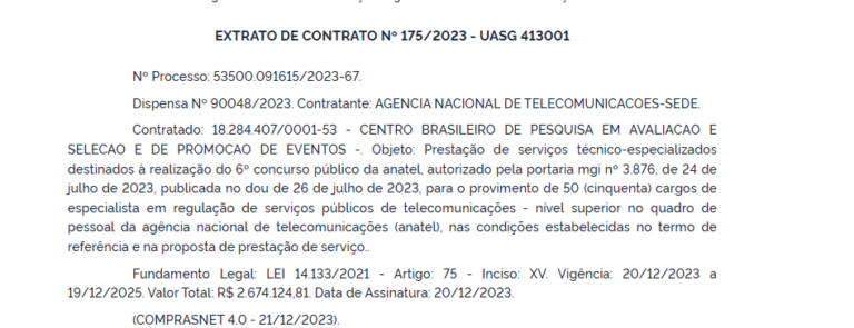 Concurso Anatel contrato é assinado edital iminente Direção Concursos