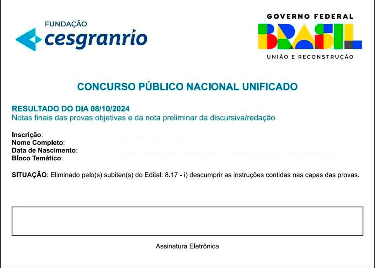 Cnu Resultado Divulgado Prazo Para Recurso Ser Aberto Neste