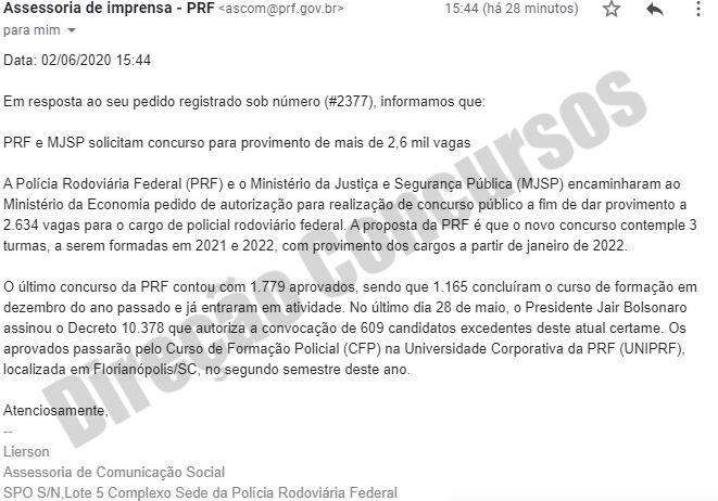 CONCURSO PRF 41