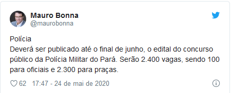 concurso pm pa twitte