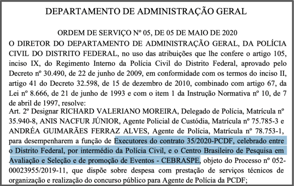 contrato cebraspe e pcdf