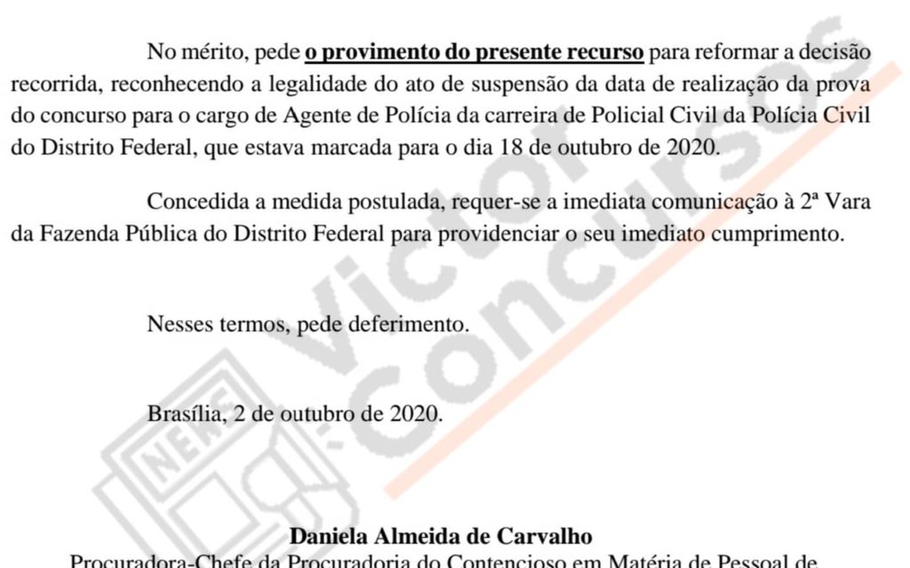 recurso gdf concurso pcdf 2