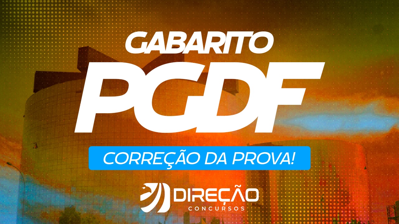 Imagem - Concurso PGDF: gabarito extraoficial de AFO
