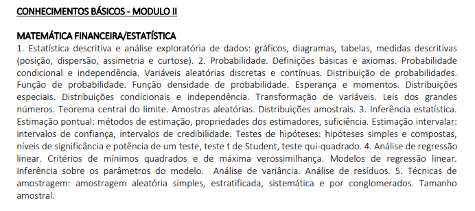 concurso sefaz es conteudo programatico