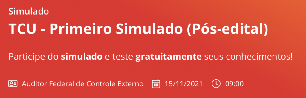 Concurso TCU - simulado