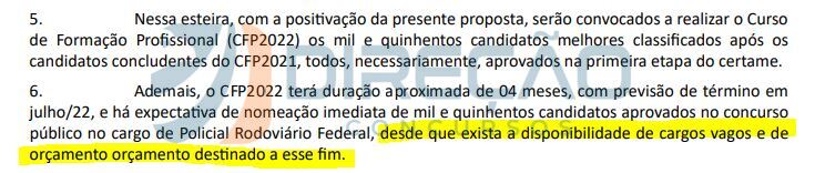 [exclusivo] Concurso Prf Nota Técnica Lista Os Motivos Para A