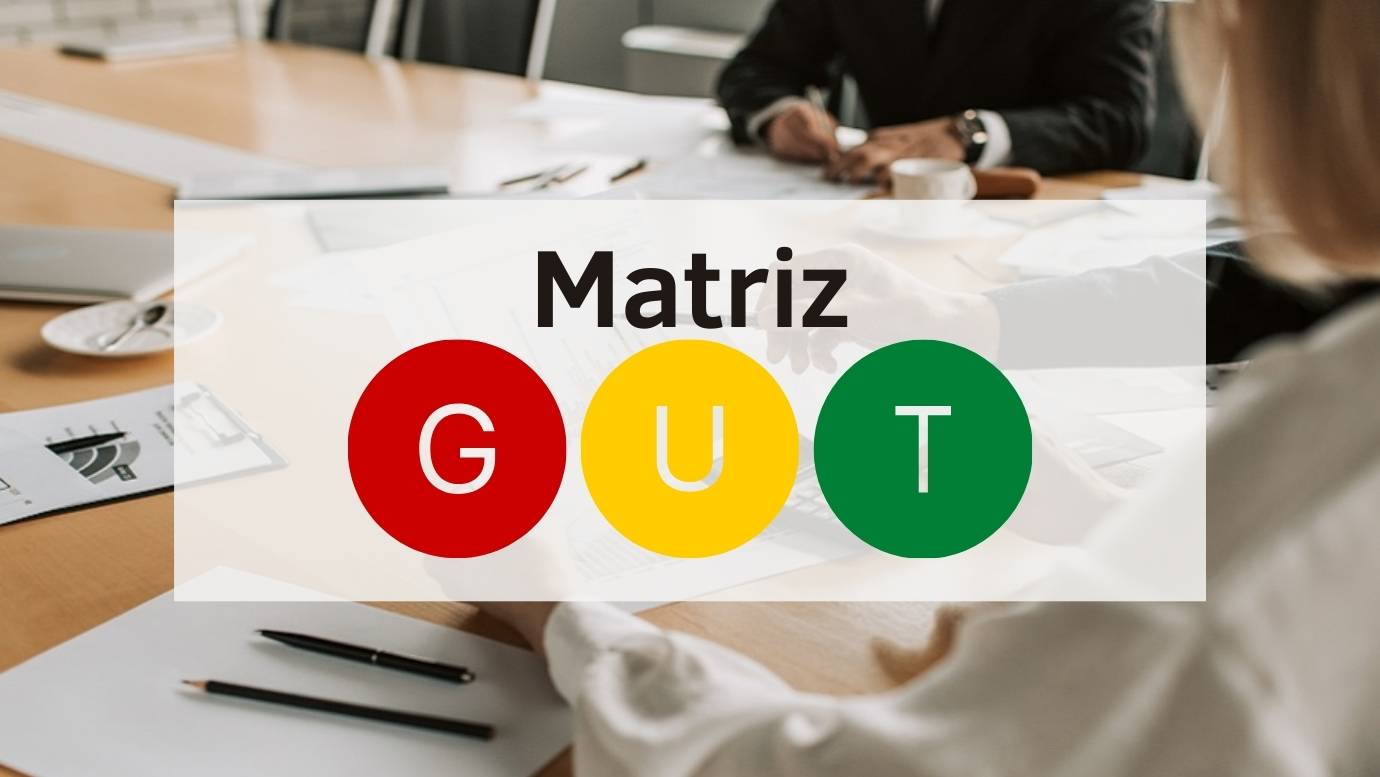 Imagem - Matriz GUT, ferramenta muito cobrada em concursos públicos.