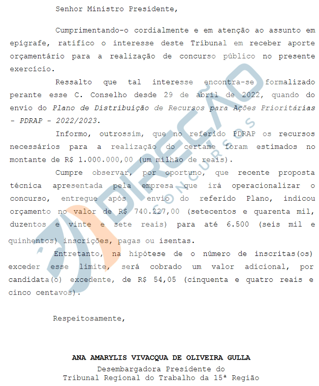 Concurso TRT15: órgão Informa Recurso Necessário Para Novo Edital ...