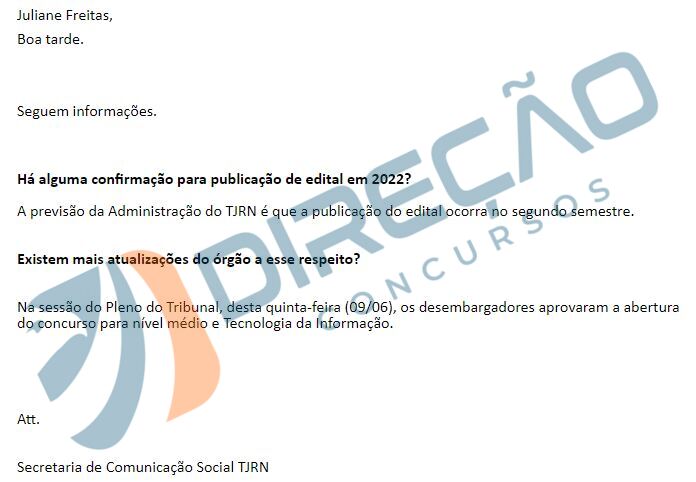 Concurso Tj Rn Certame Autorizado Edital No Segundo Semestre