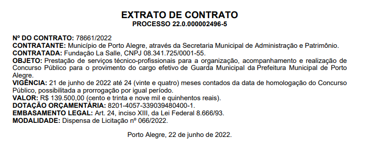 Concurso Guarda Porto Alegre