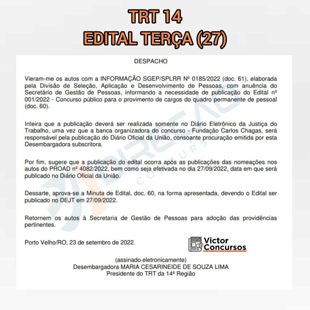 Concurso TRT 14