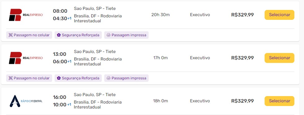 Simualação de passagem de ônibus 