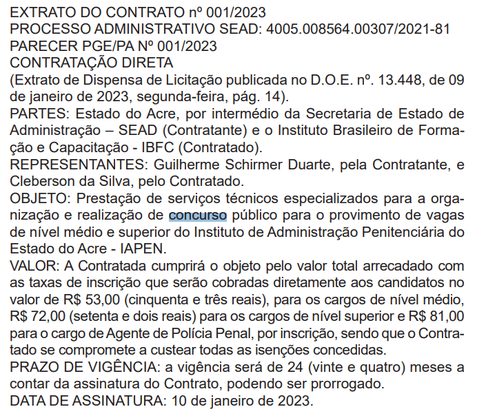 Concurso Polícia Penal AC