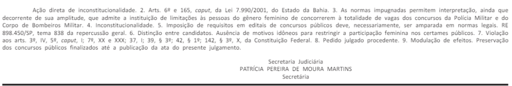 concurso PM BA vaga para mulheres