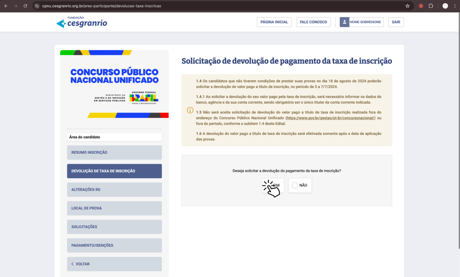 Concurso Nacional Unificado Saiba Como Pedir Reembolso Da Taxa Direção Concursos 2661