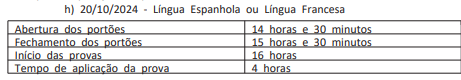 provas escritas, segunda fase do concurso Diplomata