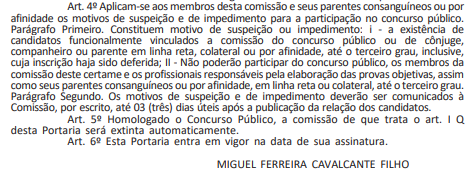 comissão organizadora do concurso CRMV PI