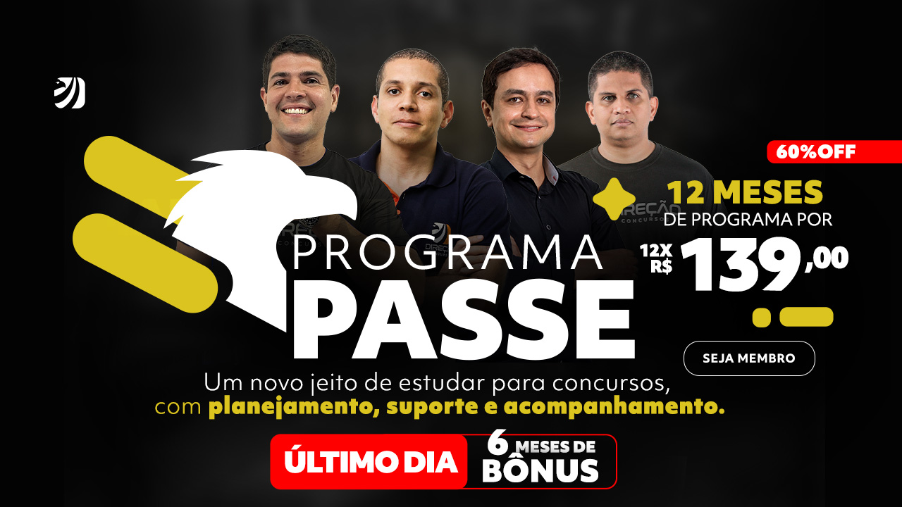 Imagem - Direção Concursos: ÚLTIMO DIA do primeiro lote do programa PASSE!